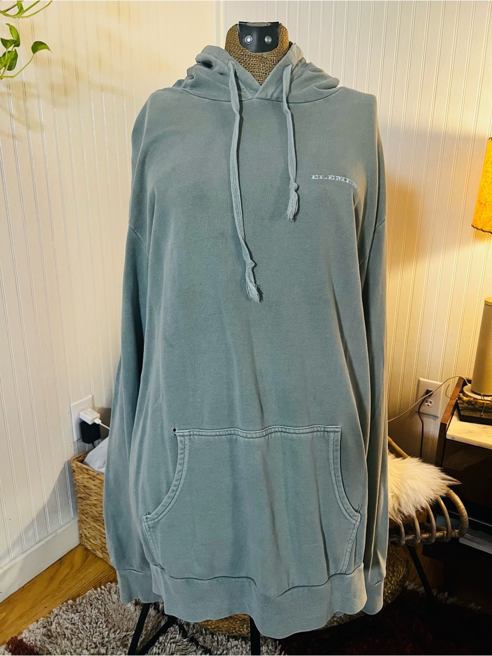 Men's Hooded Pullover Sweater - Dusty Green